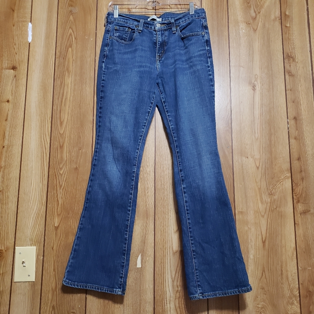 Levi's 515 Bootcut Jeans Women's 5M Blue stretch denim Mid rise Bohemian